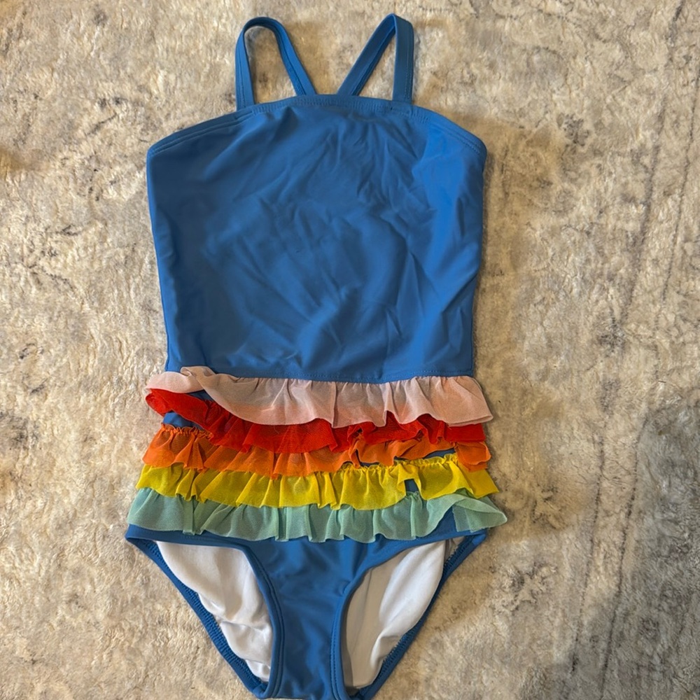 Darling Hanna Andersson girls tutu swim suit. Size 100 US 4